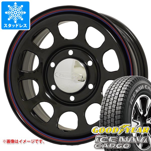 【タイヤ交換対象】トヨタ ハイエース 200系用 スタッドレス グッドイヤー アイスナビカーゴ 195/80R15 107/105N デイトナズ G2 タイヤホイール4本セット