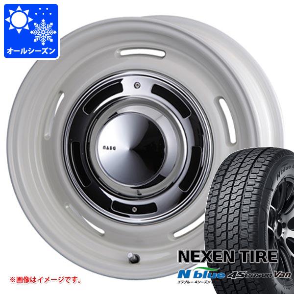 【タイヤ交換対象】ハイエース 200系用 オールシーズンタイヤ ネクセン エヌブルー 4シーズン バン 215/65R16 109/107T クリムソン ディーンクロスカントリー 7.0-16 タイヤホイール4本セット