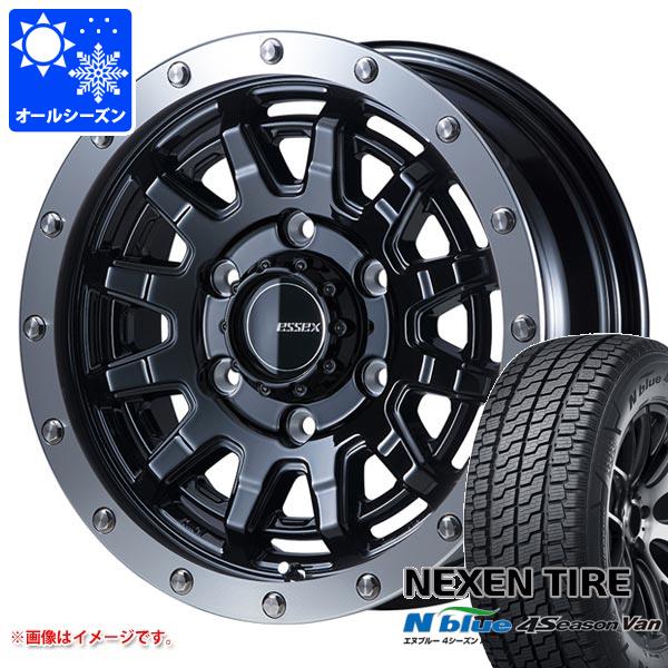 【タイヤ交換対象】ハイエース 200系用 オールシーズンタイヤ ネクセン エヌブルー 4シーズン バン 215/65R16 109/107T エセックス EX-16 6.5-16 タイヤホイール4本セット
