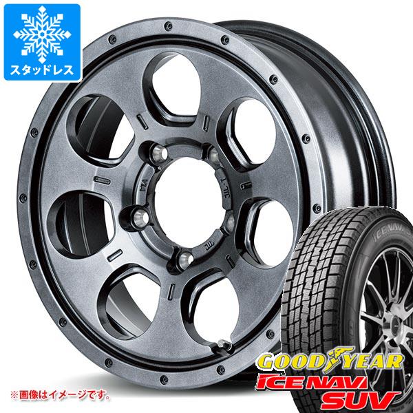 【タイヤ交換対象】ジムニー JB64W用 スタッドレス グッドイヤー アイスナビ SUV 215/70R16 100Q ロードマックス マッドエージェント タイヤホイール4本セット