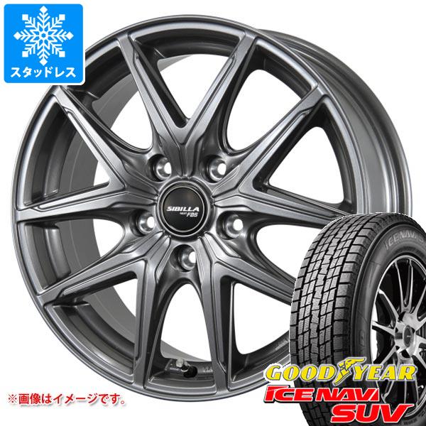 【タイヤ交換対象】スタッドレスタイヤ グッドイヤー アイスナビ SUV 235/70R16 106Q ＆ シビラ ネクスト F05 6.5-16 タイヤホイール4本セット235/70-16 GOODYEAR ICE NAVI SUV
