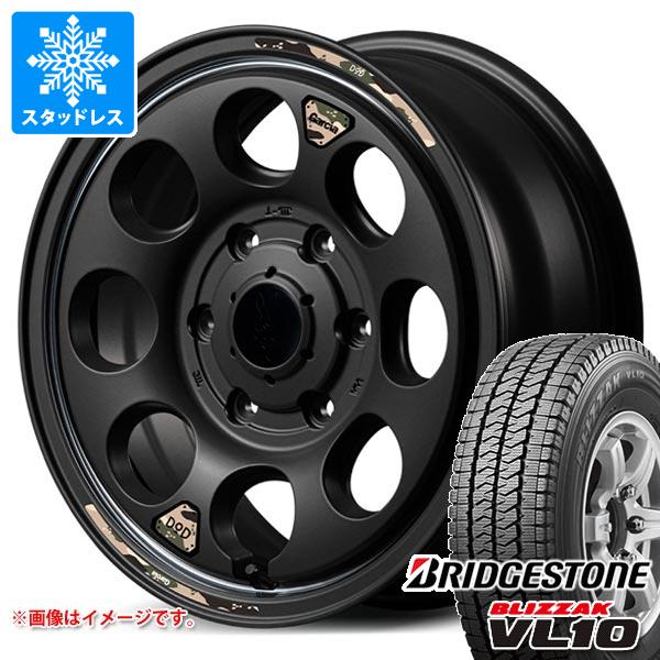 【タイヤ交換対象】トヨタ ハイエース 200系用 スタッドレス ブリヂストン ブリザック VL10 195/80R15 107/105N ウシャリン タイヤホイール4本セット