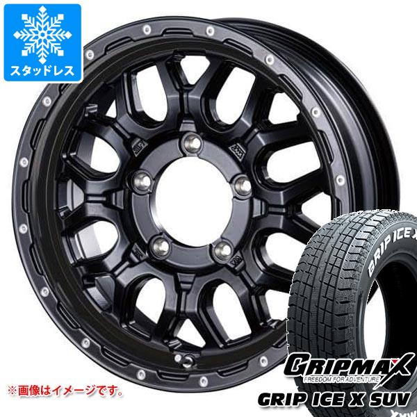 【タイヤ交換対象】5本セット スズキ ジムニーノマド JC74W用 スタッドレス グリップマックス グリップアイスエックス SUV 185/85R16C 105/103N ホワイトレター インターミラノ マッドバーン XR-800M タイヤホイール5本セット