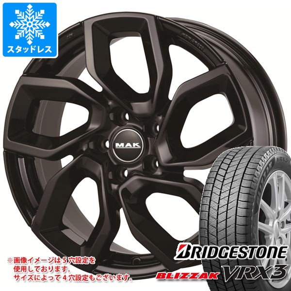 【タイヤ交換対象】ジープ レネゲード BU系用 スタッドレス ブリヂストン ブリザック VRX3 215/65R16 98Q MAK アポロ タイヤホイール4本セット