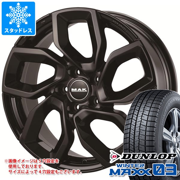 【タイヤ交換対象】ジープ レネゲード BU系用 スタッドレス ダンロップ ウインターマックス03 WM03 215/65R16 98Q MAK アポロ タイヤホイール4本セット|タイヤ1番OFF-ROAD