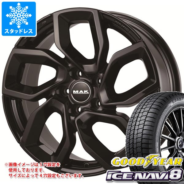 【タイヤ交換対象】ジープ レネゲード BU系用 スタッドレス グッドイヤー アイスナビ8 215/65R16 98Q MAK アポロ タイヤホイール4本セット
