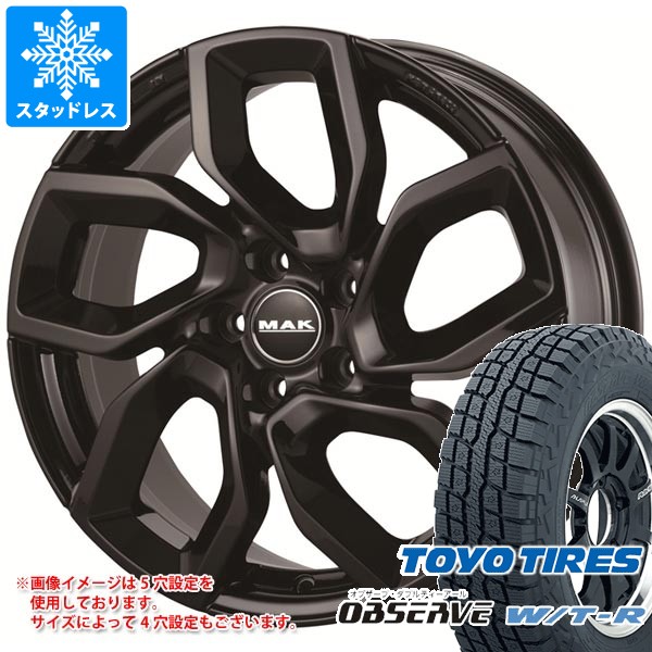 【タイヤ交換対象】ジープ レネゲード BU系用 スタッドレス トーヨー オブザーブ WTR 215/65R16 C 109/107Q MAK アポロ タイヤホイール4本セット