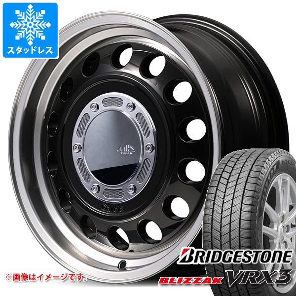 【タイヤ交換対象】トヨタ ハイエース 200系用 スタッドレス ブリヂストン ブリザック VRX3 215/70R16 100Q ガルシア シスコ タイプ2 タイヤホイール4本セット
