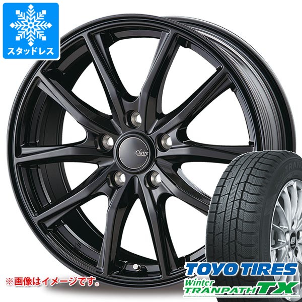 【タイヤ交換対象】スタッドレスタイヤ トーヨー ウィンタートランパス TX 235/55R18 100Q ＆ インターミラノ クレール GZ10 7.5-18 タイヤホイール4本セット235/55-18 TOYO Winter TRANPATH TX