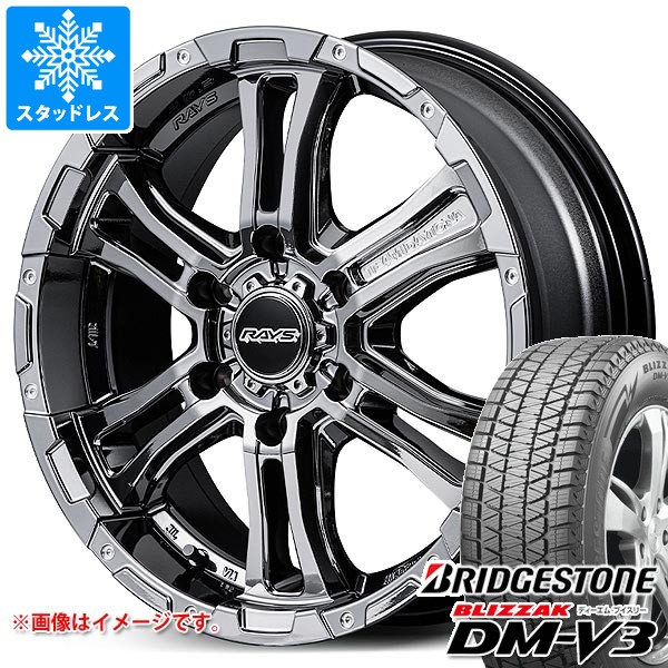 【タイヤ交換対象】ニッサン NV350キャラバン E26用 スタッドレス ブリヂストン ブリザック DM-V3 215/70R16 100Q レイズ FDX-AG タイヤホイール4本セット 137,650円