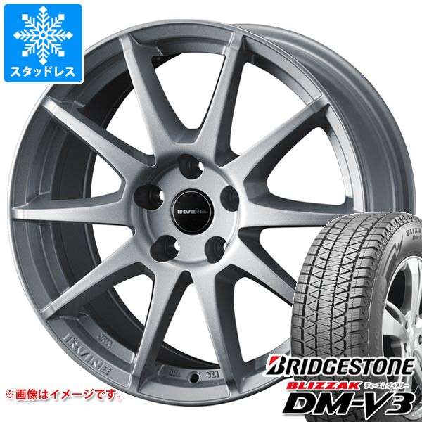 【タイヤ交換対象】ジープ チェロキー KL系用 スタッドレス ブリヂストン ブリザック DM-V3 225/60R17 99Q アーヴィン S02 タイヤホイール4本セット|タイヤ1番OFF-ROAD