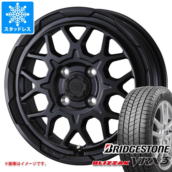 【タイヤ交換対象】スズキ ハスラー用 スタッドレス ブリヂストン ブリザック VRX3 165/70R14 81Q スタットベルク2 タイヤホイール4本セット