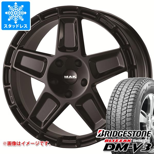 【タイヤ交換対象】メルセデスベンツ W463 AMG G63用 スタッドレス ブリヂストン ブリザック DM-V3 275/50R20 113Q XL MAK トレック タイヤホイール4本セット