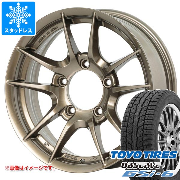 【タイヤ交換対象】スズキ ジムニー用 スタッドレス トーヨー オブザーブ GSi-6 175/80R16 91Q アピオ ワイルドボア Z タイヤホイール4本セット