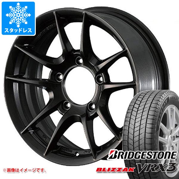 【タイヤ交換対象】スズキ ジムニー JB64W用 スタッドレス ブリヂストン ブリザック VRX3 215/70R16 100Q アピオ ワイルドボア Z タイヤホイール4本セット