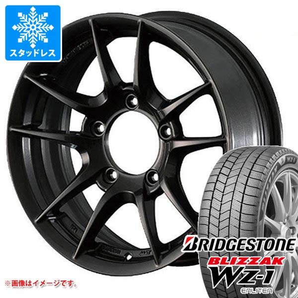【タイヤ交換対象】スズキ ジムニー用 スタッドレス ブリヂストン ブリザック WZ-1 175/80R16 91Q 2025年10月発売サイズ アピオ ワイルドボア Z タイヤホイール4本セット