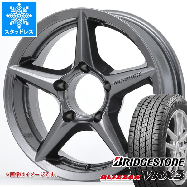 【タイヤ交換対象】5本セット スズキ ジムニーシエラ JB74W用 スタッドレス ブリヂストン ブリザック VRX3 215/70R16 100Q アピオ ワイルドボア X2 タイヤホイール5本セット