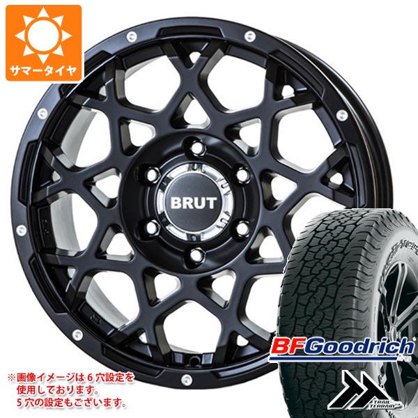 【タイヤ交換対象】デリカD:5用 サマータイヤ BFグッドリッチ トレールテレーンT/A 225/55R18 102H XL ブラックレター ブルート BR-55 8.0-18 タイヤホイール4本セット|タイヤ1番