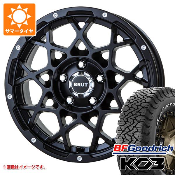 【タイヤ交換対象】ジープ レネゲード BU/BV系用 2026年製 サマータイヤ BFグッドリッチ オールテレーンT/A KO3 LT215/70R16 100/97S ホワイトレター ブルート BR-55 タイヤホイール4本セット|タイヤ1番