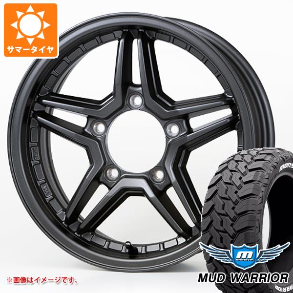 【タイヤ交換対象】スズキ ジムニーノマド JC74W用 サマータイヤ モンスタ マッドウォーリアー LT215/70R16 107/105Q ホワイトレター ジャオス エクセル JX3 6.0-16 タイヤホイール4本セット