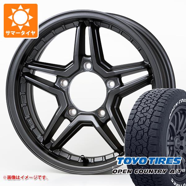 【タイヤ交換対象】5本セット ジムニーシエラ JB74W用 2026年製 サマータイヤ トーヨー オープンカントリー A/T3 215/70R16 100T ホワイトレター ジャオス エクセル JX3 6.0-16 タイヤホイール5本セット|タイヤ1番
