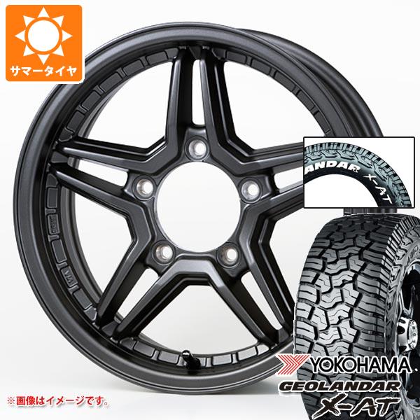【タイヤ交換対象】スズキ ジムニーノマド JC74W用 2026年製 サマータイヤ ヨコハマ ジオランダー X-AT G016 225/70R16 103S ホワイトレター ジャオス エクセル JX3 6.0-16 タイヤホイール4本セット
