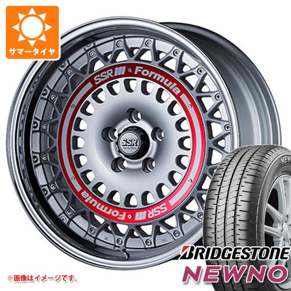 【タイヤ交換対象】サマータイヤ 185/55R16 83V ブリヂストン ニューノ SSR フォーミュラ エアロメッシュ 6.0-16 タイヤホイール4本セット