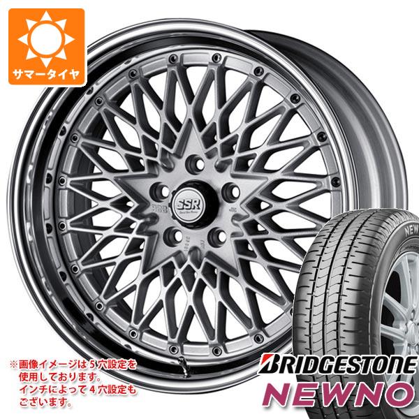【タイヤ交換対象】サマータイヤ 195/45R16 84V XL ブリヂストン ニューノ SSR フォーミュラ メッシュ 6.5-16 タイヤホイール4本セット