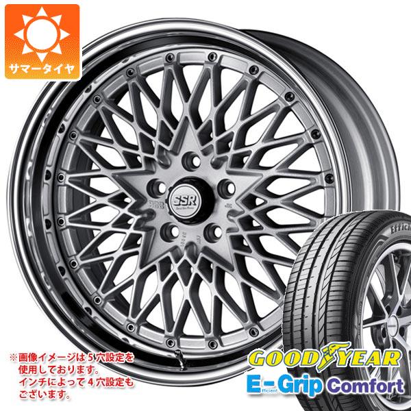 【タイヤ交換対象】サマータイヤ 245/45R19 102W XL グッドイヤー エフィシエントグリップコンフォート SSR フォーミュラ メッシュ 8.5-19 タイヤホイール4本セット