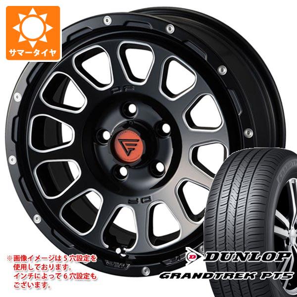 【タイヤ交換対象】トライトン LC2T用 サマータイヤ ダンロップ グラントレック PT5 265/65R17 112H デルタフォース オーバル 8.0-17 タイヤホイール4本セット