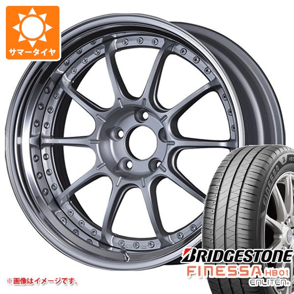 【タイヤ交換対象】サマータイヤ 215/45R18 93W XL ブリヂストン フィネッサ HB01 SSR プロフェッサー SP5 7.5-18 タイヤホイール4本セット