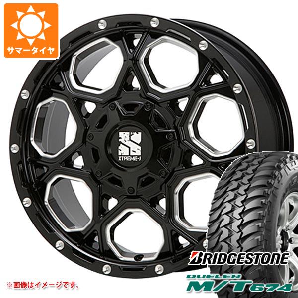 【タイヤ交換対象】RAV4 50系用 サマータイヤ ブリヂストン デューラー M/T674 LT225/75R16 110/107Q アウトラインホワイトレター MLJ エクストリームJ XJ06 7.0-16 タイヤホイール4本セット