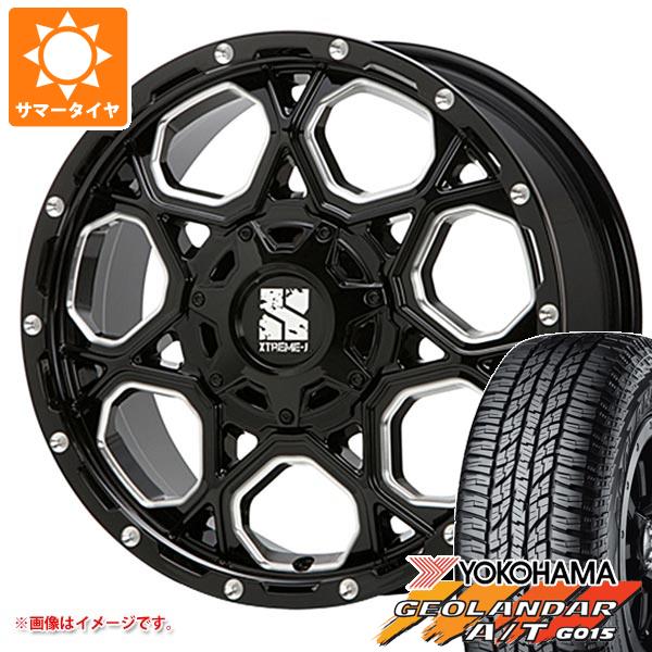 【タイヤ交換対象】ジープ コンパス M624系用 サマータイヤ ヨコハマ ジオランダー A/T G015 225/60R17 99T アウトラインホワイトレター MLJ エクストリームJ XJ06 タイヤホイール4本セット