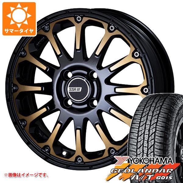 【タイヤ交換対象】2026年製 サマータイヤ 165/55R15 75H ヨコハマ ジオランダー A/T G015 ブラックレター SSR ディバイド FT 5.0-15 タイヤホイール4本セット|タイヤ1番