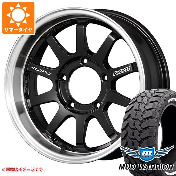 【タイヤ交換対象】5本セット スズキ ジムニーノマド JC74W用 サマータイヤ モンスタ マッドウォーリアー LT215/70R16 107/105Q ホワイトレター レイズ エーラップ J 6.0-16 タイヤホイール5本セット