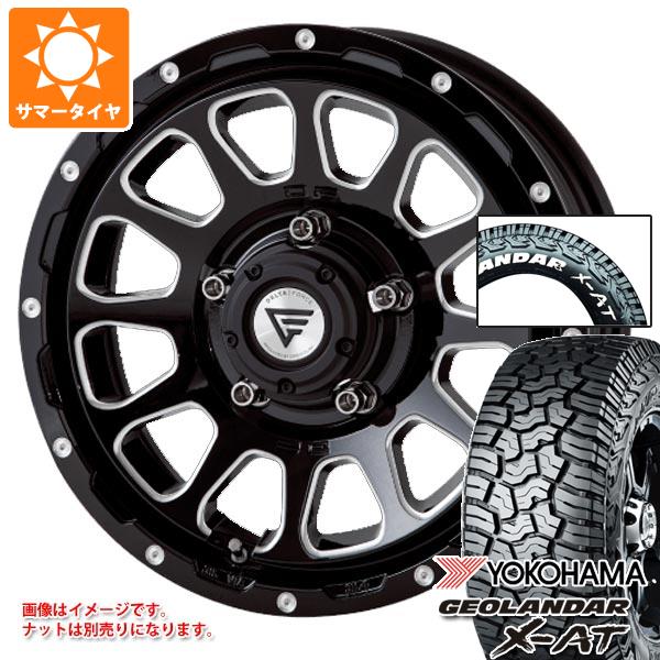 【タイヤ交換対象】スズキ ジムニー用 サマータイヤ ヨコハマ ジオランダー X-AT G016 185/85R16 105/103N LT ホワイトレター デルタフォース オーバル 5.5-16 タイヤホイール4本セット
