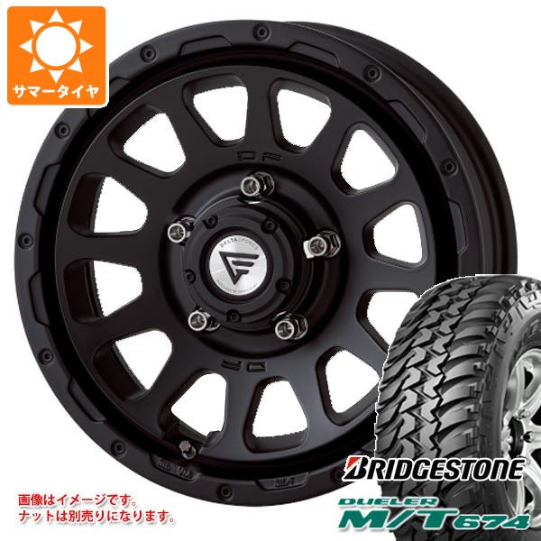 【タイヤ交換対象】5本セット ジムニーシエラ JB74W用 サマータイヤ ブリヂストン デューラー M/T674 LT225/75R16 110/107Q アウトラインホワイトレター デルタフォース オーバル 6.0-16 タイヤホイール5本セット|タイヤ1番