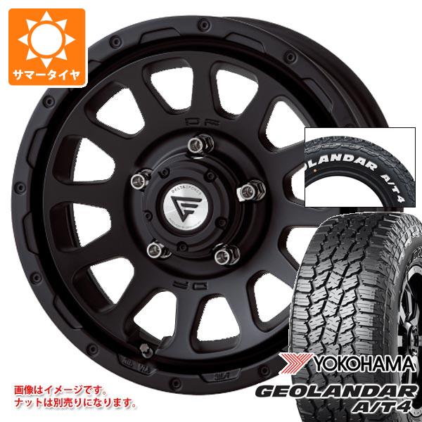 【タイヤ交換対象】スズキ ジムニーノマド JC74W用 サマータイヤ ヨコハマ ジオランダー A/T4 G018 185/85R16 105/103N LT ホワイトレター デルタフォース オーバル 6.0-16 タイヤホイール4本セット|タイヤ1番
