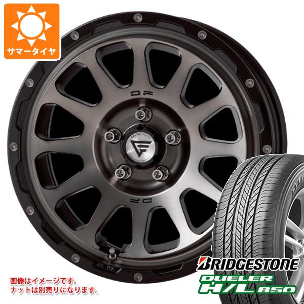 【タイヤ交換対象】サマータイヤ 225/65R17 102H ブリヂストン デューラー H/L850 デルタフォース オーバル 7.0-17 タイヤホイール4本セット