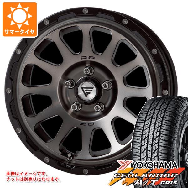 【タイヤ交換対象】デリカD:5用 サマータイヤ ヨコハマ ジオランダー A/T G015 P245/70R16 106T アウトラインホワイトレター デルタフォース オーバル 7.0-16 タイヤホイール4本セット