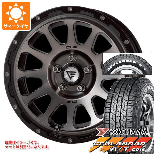 【タイヤ交換対象】T31エクストレイル用 2026年製 サマータイヤ ヨコハマ ジオランダー A/T G015 215/65R16C 109/107S ホワイトレター デルタフォース オーバル 7.0-16 タイヤホイール4本セット
