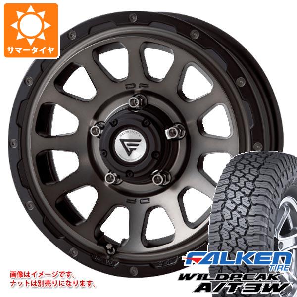 スズキ ジムニー JB64W用 サマータイヤ ファルケン ワイルドピーク A/T3W LT225/75R16 115/112Q デルタフォース オーバル 5.5-16 タイヤホイール4本セット|タイヤ1番