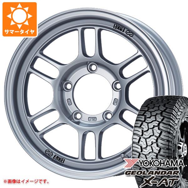 【タイヤ交換対象】ジムニー JB64W用 2026年製 サマータイヤ ヨコハマ ジオランダー X-AT G016 LT215/70R16 100/97Q ブラックレター エンケイ オールロード RPT1 5.5-16 タイヤホイール4本セット