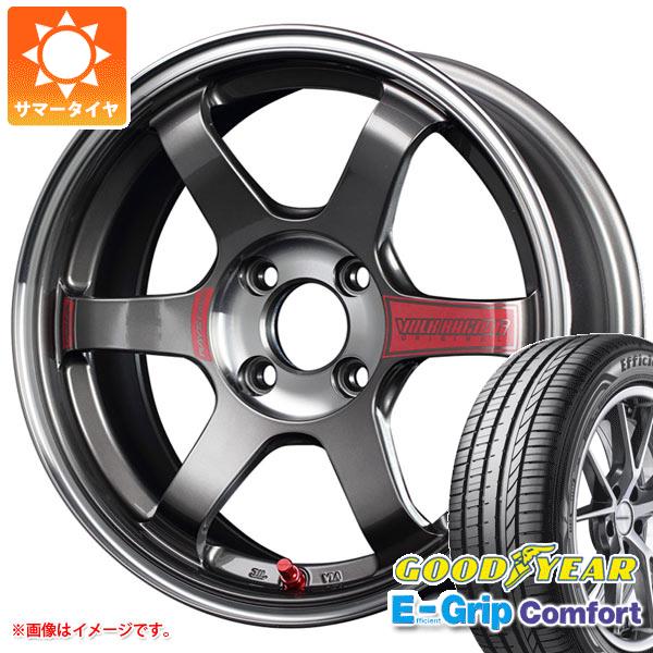 【タイヤ交換対象】サマータイヤ 165/50R15 73V グッドイヤー エフィシエントグリップコンフォート レイズ ボルクレーシング TE37 ソニック SL 5.0-15 タイヤホイール4本セット