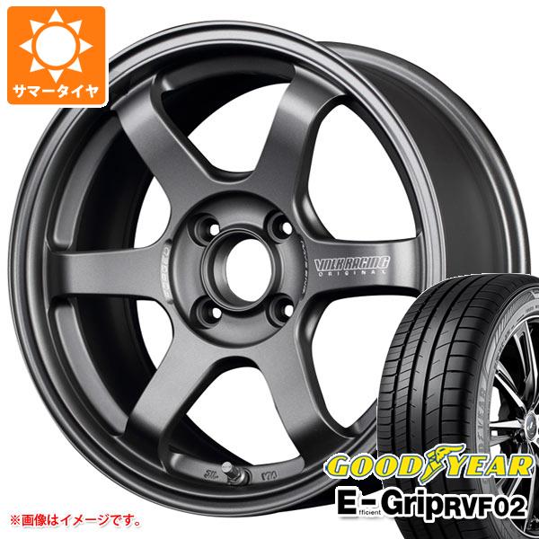 【タイヤ交換対象】サマータイヤ 185/65R15 88H グッドイヤー エフィシエントグリップ RVF02 レイズ ボルクレーシング TE37 ソニック クラブレーサー 7.0-15 タイヤホイール4本セット