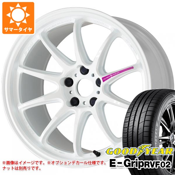 【タイヤ交換対象】サマータイヤ 245/40R19 98W XL グッドイヤー エフィシエントグリップ RVF02 ワーク エモーション ZR10 8.5-19 タイヤホイール4本セット