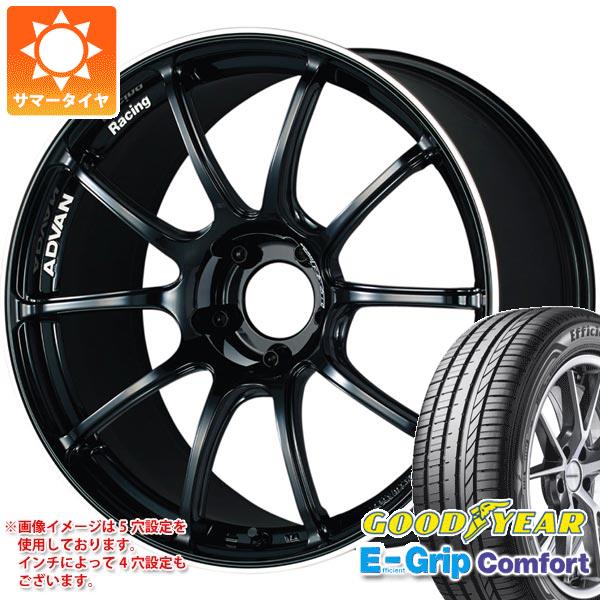【タイヤ交換対象】サマータイヤ 215/40R18 89W XL グッドイヤー エフィシエントグリップコンフォート アドバンレーシング RZ2 7.5-18 タイヤホイール4本セット 140,200円