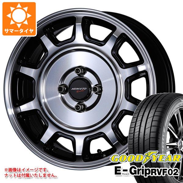 【タイヤ交換対象】サマータイヤ 165/60R15 77H グッドイヤー エフィシエントグリップ RVF02 クリムソン ホクトレーシング 零式-S 5.0-15 タイヤホイール4本セット