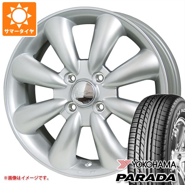 【タイヤ交換対象】スズキ キャリイ DA16T用 サマータイヤ 2026年製 ヨコハマ パラダ PA03 165/55R14C 95/93N ブラックレター ララパーム KC-8 4.5-14 タイヤホイール4本セット