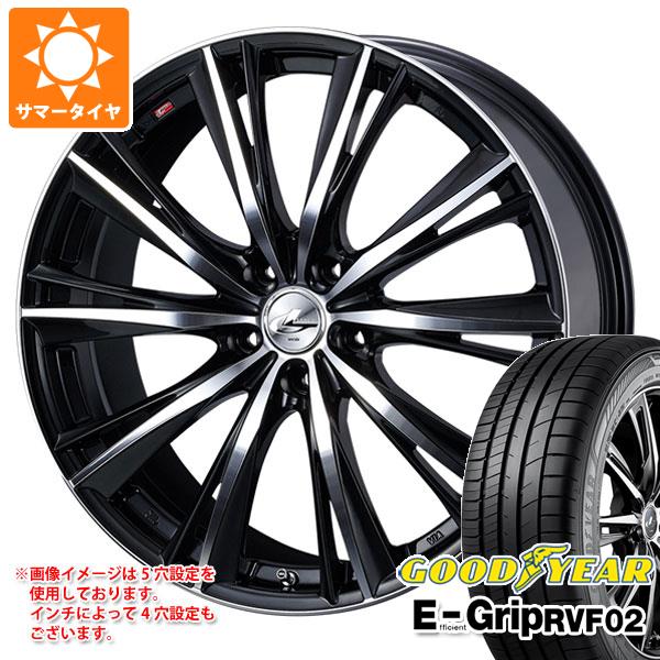 【タイヤ交換対象】サマータイヤ 175/65R15 84H グッドイヤー エフィシエントグリップ RVF02 レオニス WX 5.5-15 タイヤホイール4本セット